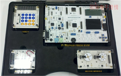 德州儀器中國嵌入式教育者會議，TI 第三方合作伙伴展示的MSP430F6638 EVM板